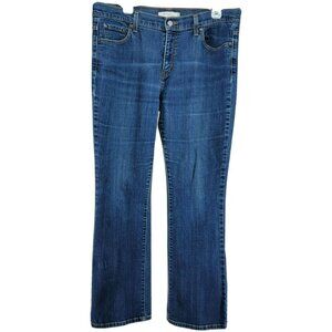 Levis 515 Jeans Womens Boot Cut 14 Med Rise Dark Wash Stretch 36x30.5